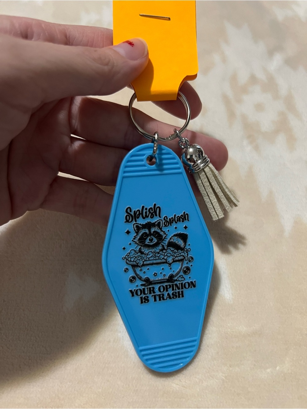 Sassy Raccoon Keychain ✨